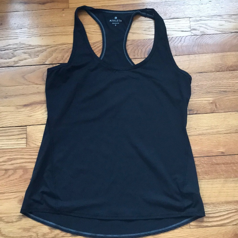 Athleta Black racerback workout tank Size Small